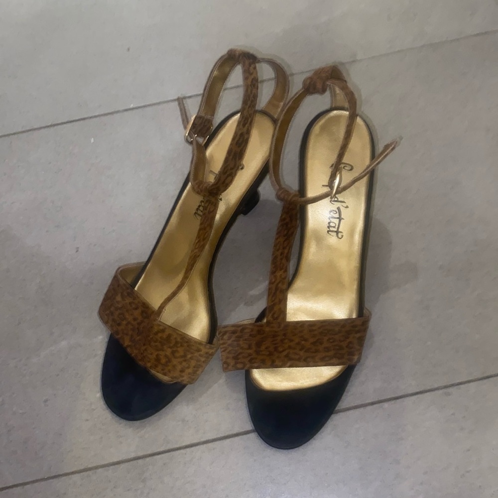 Coup d’Etat Vintage Cheetah Kitten Heels